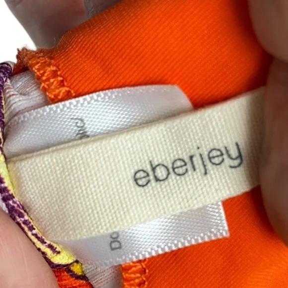 EBERJEY Vivian Bikini Top (just top) in Spicy Orange Size Small (NWOT) - Picture 7 of 10